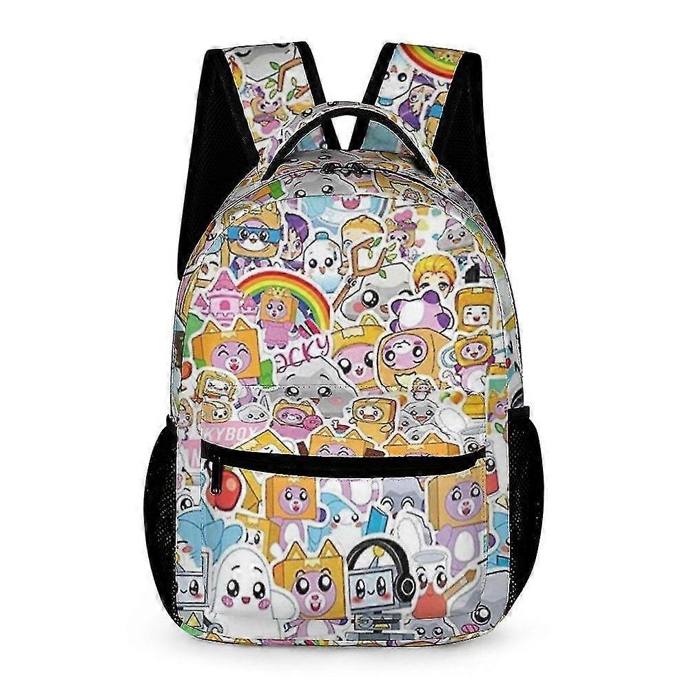 Lankybox Camping Anime Plecak dla mężczyzn / kobiet / chłopców / dziewcząt Prezenty Casual Daypack Tornister szkolny Torba na książki Modna torba 1...