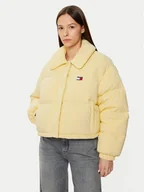 Kurtki damskie - Tommy Jeans Kurtka puchowa DW0DW20390 Beżowy Regular Fit - miniaturka - grafika 1