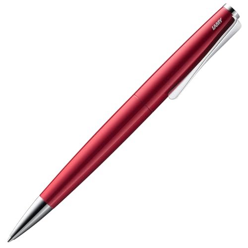 Lamy Studio pianored długopis – uniwersalny długopis w eleganckiej obudowie ze stali nierdzewnej – z klipsem w kształcie śmigła – w zestawie wkład o dużej pojemności M 16 w szerokości ściegu M w