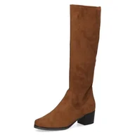 Kozaki damskie - Caprice Damskie buty 9-25506-41, modne kozaki, brązowe rozciągliwe, 36 EU, Brązowy stretch, 36 EU - miniaturka - grafika 1