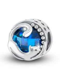 CHARM'S Srebrny charms z kryształem - Charmsy - miniaturka - grafika 1