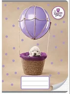 Zeszyty szkolne - Zeszyt A5 16K. Kolorowe Trzy Linie The Sweet Pets Kot / Pies - miniaturka - grafika 1