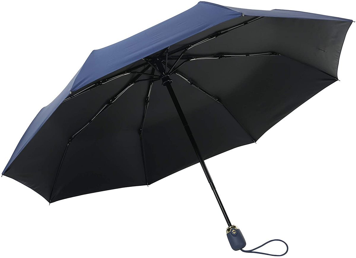 Parasol damski składany automatyczny niebieski