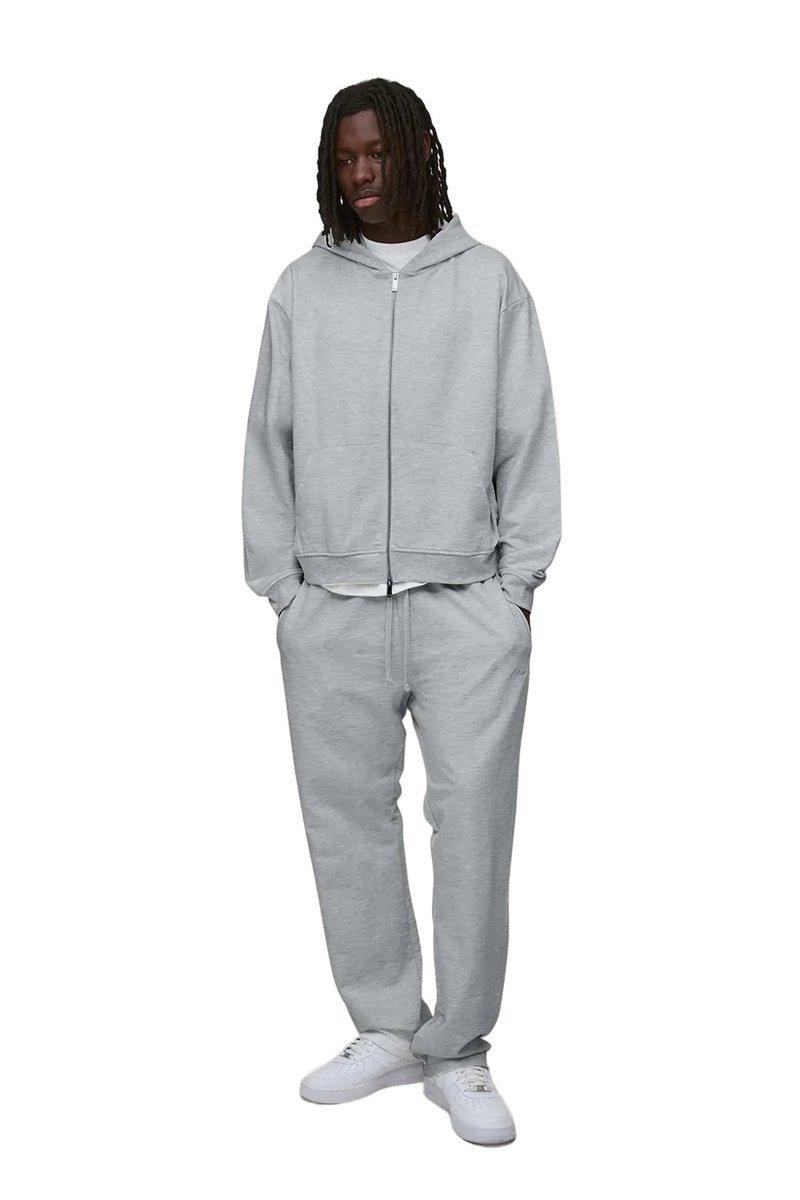 BOOHOOMAN SZARY DRES MĘSKI KOMPLET Z KAPTUREM DŁUGI RĘKAW M Z3A*