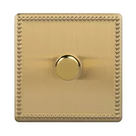 Wyłączniki światła i elektryczne - VARILIGHT OLD Ściemniacz przyciskowo-obrotowy VARILIGHT  mosiądz szlifowany  VARILIGHT OLD - miniaturka - grafika 1