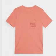 Koszulki męskie - T-shirt 4F 4FWSS24TTSHM1284 64S różowy S - miniaturka - grafika 1