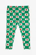 Spodnie i spodenki dla dziewczynek - Bobo Choses legginsy dziecięce kolor zielony wzorzyste - miniaturka - grafika 1