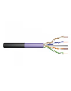 Digitus Kabel Skrętka Kat.6 Utp Zewnętrzny Uv 50M Czarny (DK1613VH5OD) - Kable komputerowe i do monitorów - miniaturka - grafika 1