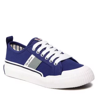 Buty dla chłopców - Tenisówki Pepe Jeans - Ottis Combi Boy PBS30526 Navy 595 - grafika 1