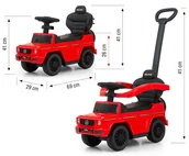 Jeździki dla dzieci - Pojazd z rączką MERCEDES G350d Red - miniaturka - grafika 1