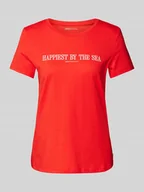 Koszulki i topy damskie - T-shirt o kroju regular fit z czystej bawełny - miniaturka - grafika 1