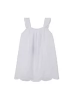 Sukienki - Gocco Sukienka z haftem z palmami dla dziewczynek, Optyczny biały, 3-4 lat - miniaturka - grafika 1