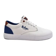 Trampki męskie - Męskie Trampki Lee Cooper LCW-24-02-2140 Białe - miniaturka - grafika 1