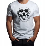 Koszulki męskie - Koszulka T-shirt "Golden retriever" Bawełna XS - miniaturka - grafika 1