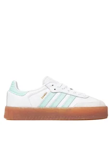 adidas Sneakersy Sambae JQ1314 Biały - Buty dla dziewczynek - miniaturka - grafika 1
