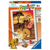 Poradniki hobbystyczne - Malowanka CreArt: Król Lew 201754 RAVENSBURGER - miniaturka - grafika 1