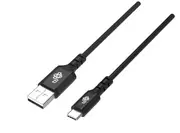 Kable USB - Kabel USB-USB C 1m silikonowy czarny Quick Charge - miniaturka - grafika 1