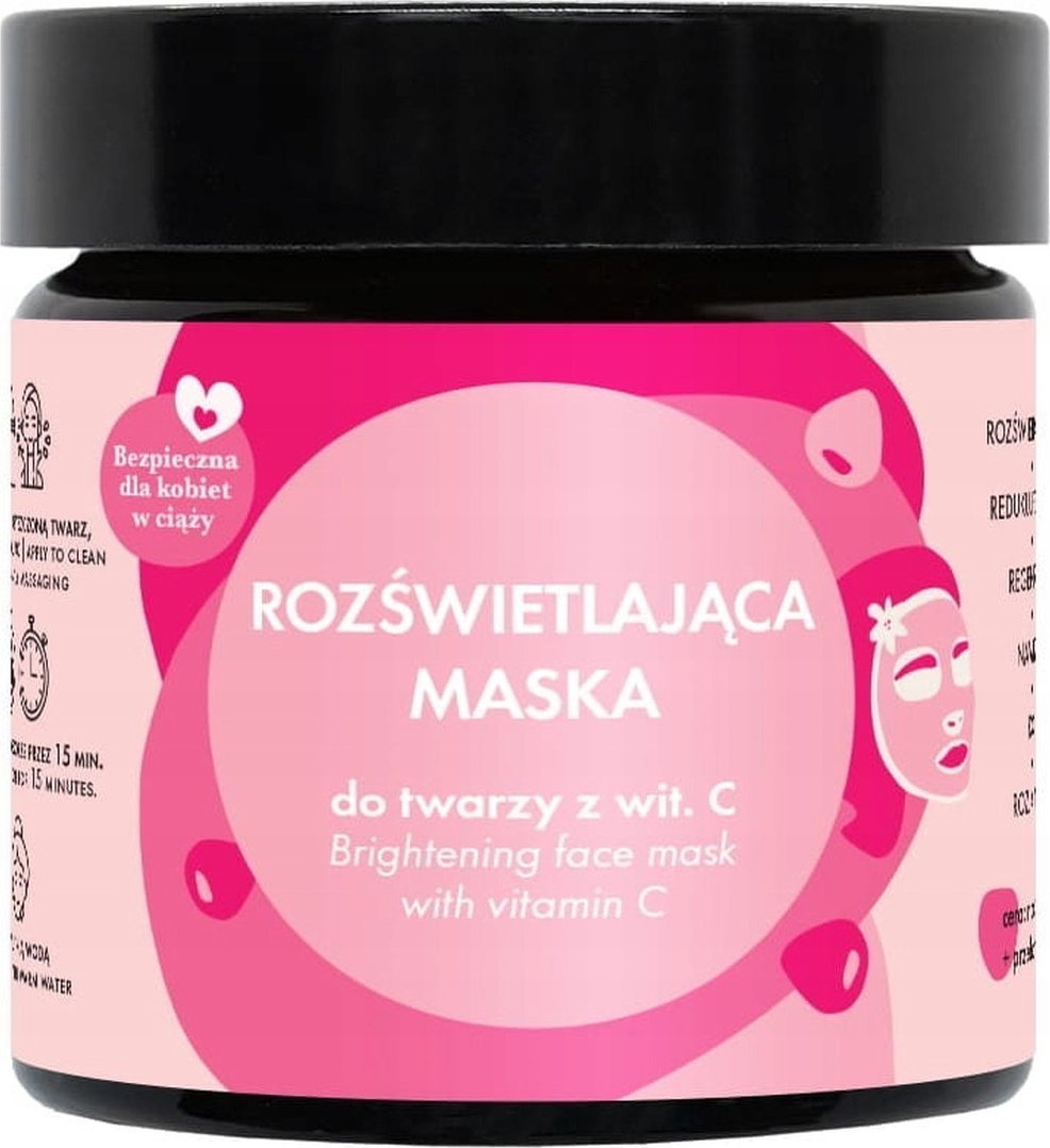Lullalove Rozświetlająca maska do twarzy z witaminą C 60ml