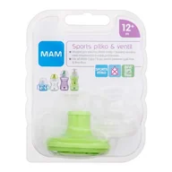 Kubki dla dzieci - MAM Spout & Valve Sports 12m+ Green kubek 1 szt dla dzieci - miniaturka - grafika 1