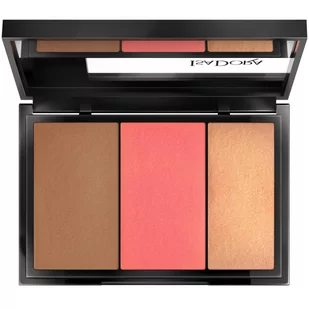 IsaDora Face Sculptor 3-in-1 Palette Intense Peach - Palety i zestawy do makijażu - miniaturka - grafika 1