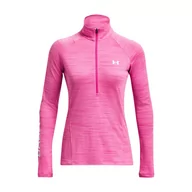 Bluzy sportowe damskie - Bluza fitness damska Under Armour Evolved Core Tech 1/2 Zip - miniaturka - grafika 1