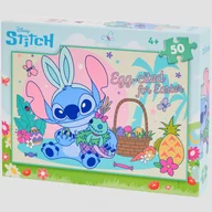 Puzzle - Puzzle wielkanocne Stitch puzzle Wielkanoc puzzle Stitch 50 el. - miniaturka - grafika 1