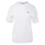 Koszulki i topy damskie - Damska Koszulka z krótkim rękawem LACOSTE TEE-SHIRT & TURTLE NECK SHIRT TF5441.001 – Biały - miniaturka - grafika 1