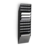 Półki na dokumenty - Durable Zestaw dwunastu poziomych pojemników Durable FLEXIBOXX A4 czarny 1709781060 - miniaturka - grafika 1