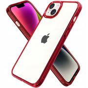 Etui i futerały do telefonów - Spigen Etui Ultra Hybrid do iPhone 14 Plus przezroczysto-czerwone - miniaturka - grafika 1