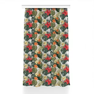 Gotowa zasłona z nadrukiem 150x240 Hawajska wyspa, Fabricsy - Zasłony - miniaturka - grafika 1