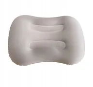 Akcesoria turystyczne - Poduszka Dmuchana Turystyczna Podróżna Jasna Szara - miniaturka - grafika 1