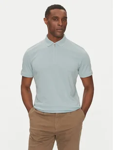 Selected Homme Polo Fave 16079026 Błękitny Regular Fit - Koszulki męskie - miniaturka - grafika 1