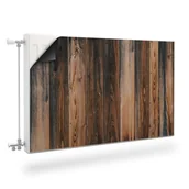 Dekoracje domu - Osłona MAGNETYCZNA Grzejnika Pionowe Rustykalne Deski 110cm x 60cm - miniaturka - grafika 1