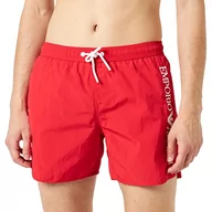 Kąpielówki męskie - giorgio armani spa Bokserki męskie z logo Swim Trunks, ruby czerwony, rozmiar 52, rubinowy (Ruby Red) - miniaturka - grafika 1