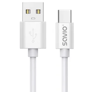 KABEL USB-A – USB-C, 3 M, BIAŁY, CL-168 - Kable USB - miniaturka - grafika 1