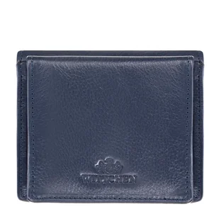 Skórzana bilonówka klasyczna granatowa - Portfele Skórzana bilonówka klasyczna granatowa - Portfele - miniaturka - grafika 1