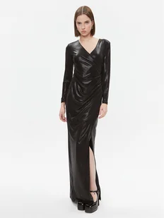 Fracomina Sukienka wieczorowa FQ23WD3012W47601 Czarny Slim Fit - Sukienki - miniaturka - grafika 1