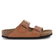 Klapki i japonki damskie - Klapki damskie Birkenstock 1025046 ARIZONA BFBC NARROW Brązowe - miniaturka - grafika 1