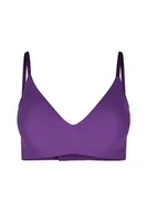 Biustonosze - Skiny Damski miękki biustonosz wyjmowane wkładki Micro Essentials, ametyst - miniaturka - grafika 1