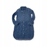 Sukienki - Jeansowa sukienka dziewczęca z długim rękawem Gap XL 12/13 lat - miniaturka - grafika 1