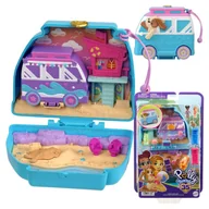Lalki dla dziewczynek - Polly Pocket Kompaktowy Plażowy Szczeniaczek Pudełko Z Akcesoriami - miniaturka - grafika 1