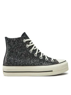 Converse Trampki Chuck Taylor All Star Lift Platform Glitter A09551C 401 Czarny - Trampki damskie - miniaturka - grafika 1