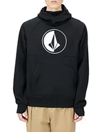 Bluzy męskie - Volcom Męska bluza z kapturem Hydro Riding, czarna, S, czarny, S - miniaturka - grafika 1