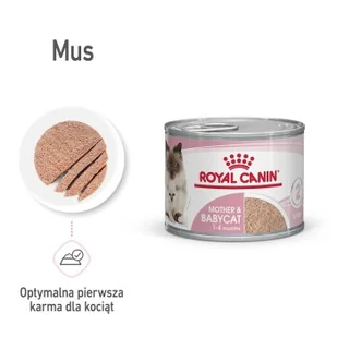 ROYAL CANIN Mother & Babycat Mousse 12 x 195 g - Mokra karma dla kotów ROYAL CANIN Mother & Babycat Mousse 12 x 195 g - Mokra karma dla kotów - miniaturka - grafika 1