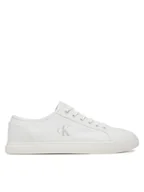 Trampki męskie - Calvin Klein Jeans Tenisówki Ess Vulc Low Mg Canvas YM0YM01209 Biały - miniaturka - grafika 1