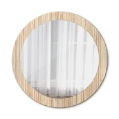 Lustra - Nowoczesne Lustro Okrągłe Bambus słoma 80cm - miniaturka - grafika 1