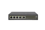 Pozostałe akcesoria sieciowe - LevelOne GES-2105P łącza sieciowe Zarządzany L2 Gigabit Ethernet (10/100/1000) Obsługa PoE Czarny - miniaturka - grafika 1