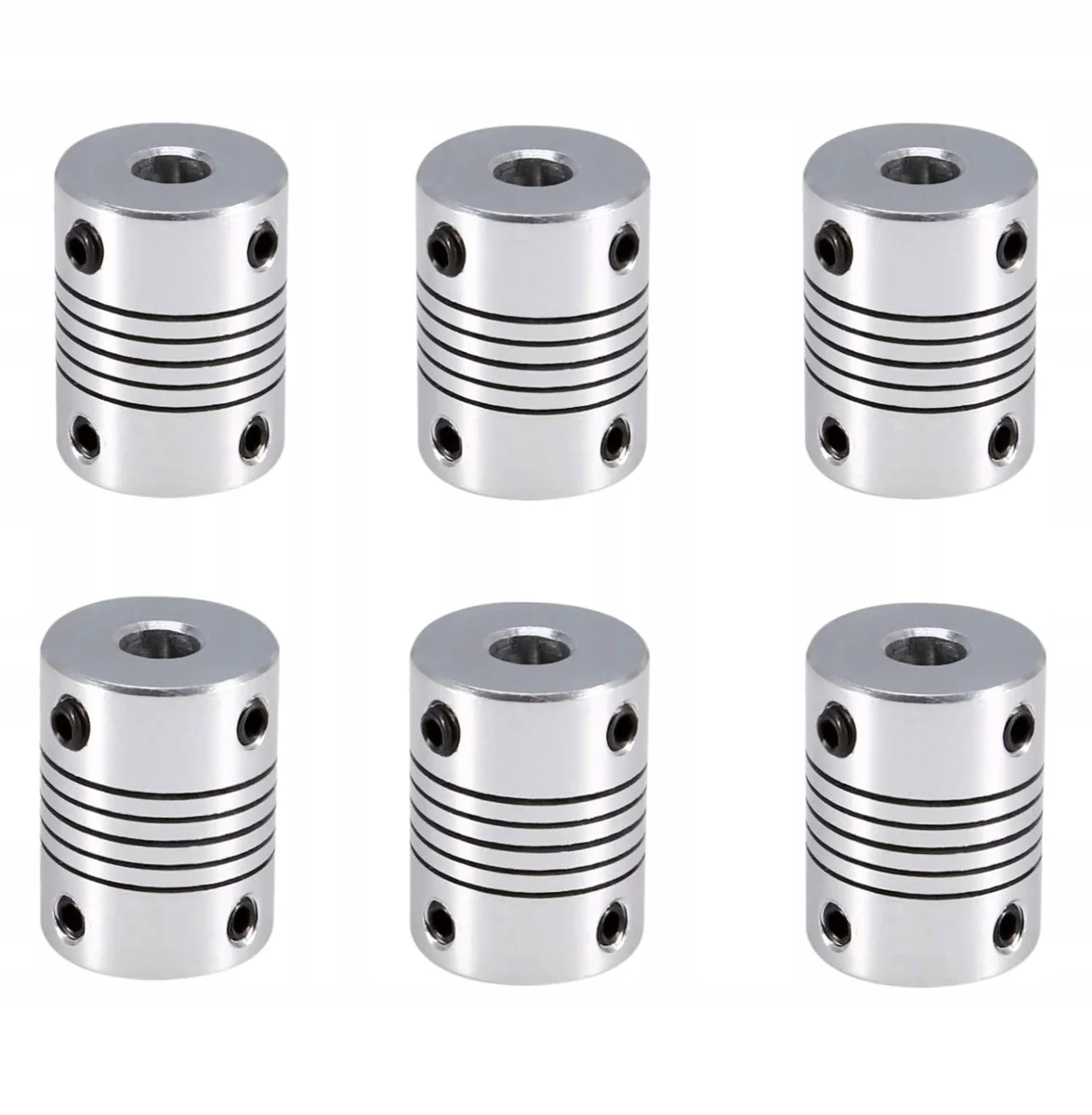 SPRZĘGŁO ELASTYCZNE 6 SZTUK WAŁU 25X19MM ŁĄCZNIK DRUKARKI CNC STOP