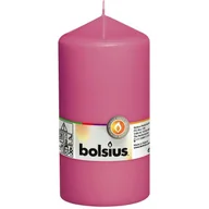 Świece - Bolsius świeca bryłowa pieńkowa słupek bezzapachowa 15cm 150/78 mm - Różowa Fuksja - miniaturka - grafika 1