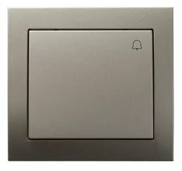 Ospel Kier satyna łącznik zwierny dzwonek ŁP-6W/45 ŁP-6W/45 - Wyłączniki światła i elektryczne - miniaturka - grafika 1